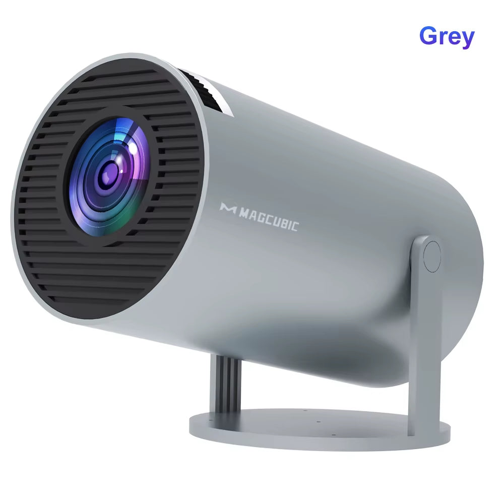 Portable Projector Android11 4K 1280*720P HY300 Pro Dual Wifi 260ANSI 180 Flexible BT5.0